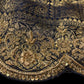 NAVY BLUE MYSORE GEORGETTE JACQUARD TISSUE SAREE WITH ZARDOZI EMBROIDERY