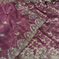 ONION COLOUR ORGANZA SILK ZARI EMBELLISHED SAREE WITH TUSSAR BROCADE SILK BLOUSE