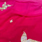 AARI SEQUINS EMBROIDERED BRID MOTIFS ON PINK SHADED CHIFFON SAREE