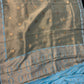 AQUA COLOUR BANARASI TISSUE SAREE