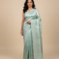 POWDER BLUE GEORGETTE ZARI JACQUARD SAREE BY SIDDHAIKA