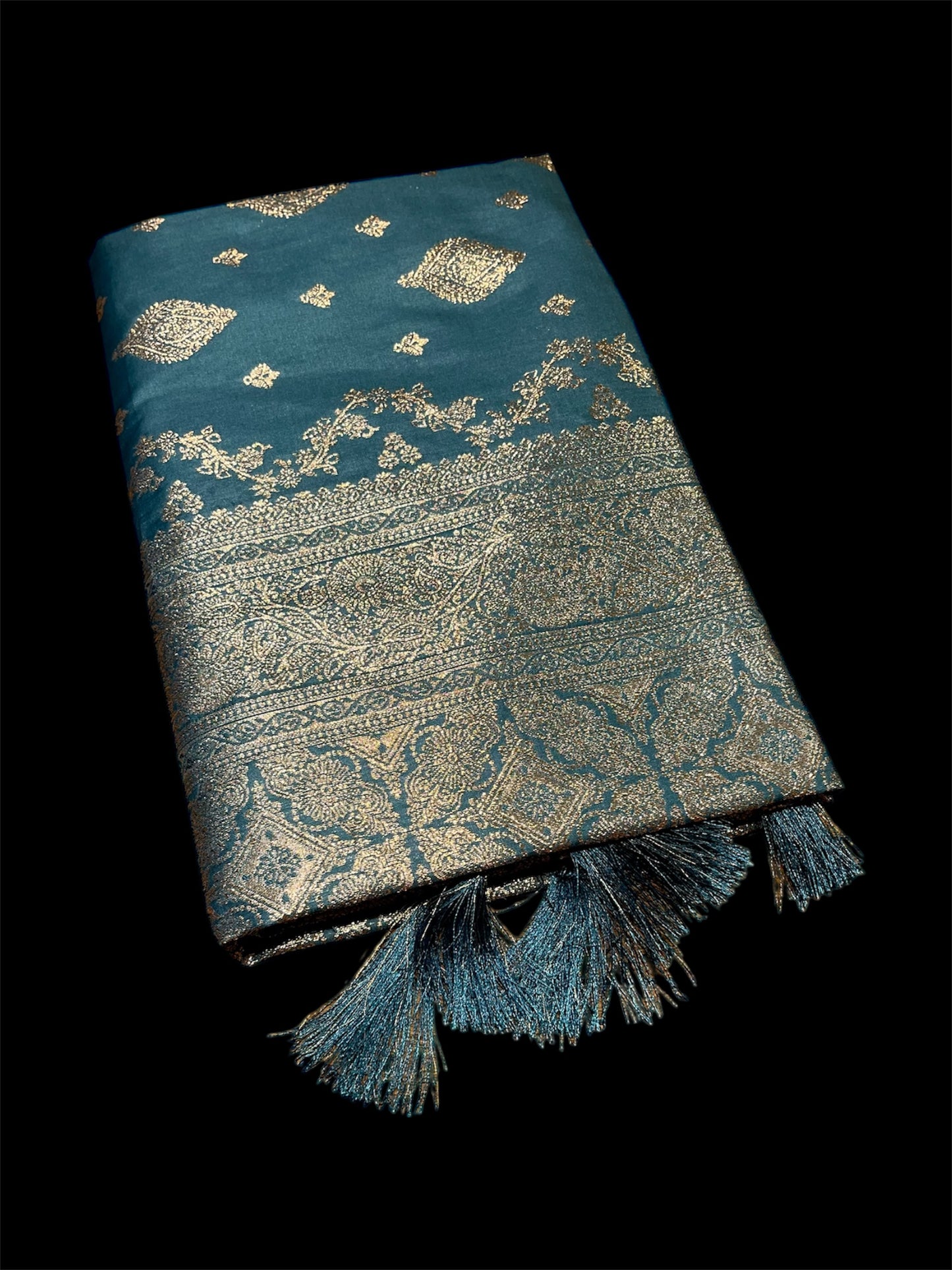 ART SILK BANARASI GIFT SAREES WITH ZARI WEAVES (SET OF 5)