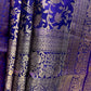RUSSIAN VIOLET COLOUR PURE KANJIVARAM SILK SAREE