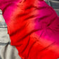 RED AND PINK PURE CHIFFON SHADED SAREE