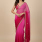 PINK SHADED CHIFFON SAREE EMBELLISHED WITH GOTA PATTI & MIRROR FOIL WORK - Kothari Sons