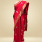 RED COLOUR PLANT-BASED SILK SAREE WITH ZARI WORK
