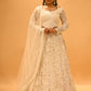 IVORY EMBROIDERED LEHENGA SET WITH SEQUINS & BEADWORK