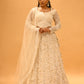IVORY EMBROIDERED LEHENGA SET WITH SEQUINS & BEADWORK
