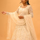 IVORY EMBROIDERED LEHENGA SET WITH SEQUINS & BEADWORK