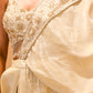 CHAMPAGNE GOLD CONTEMPORARY SAREE FEATURING EMBROIDERED BLOUSE, PALLA & FRINGE HIGHLIGHTS