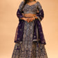 ROYAL PURPLE EMBELLISHED LEHENGA & BLOUSE WITH MATCHING DUPATTA