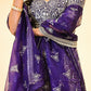 ROYAL PURPLE EMBELLISHED LEHENGA & BLOUSE WITH MATCHING DUPATTA