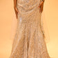 CHAMPAGNE GOLD SEQUIN EMBELLISHED LEHENGA SET