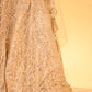 CHAMPAGNE GOLD SEQUIN EMBELLISHED LEHENGA SET