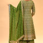 MEHENDI GREEN EMBROIDERED SHARARA SET WITH DUPATTA