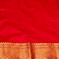 RED CHANDERI HANDWOVEN SILK SAREE