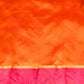 ORANGE CHANDERI HANDWOVEN SILK SAREE WITH CONTRAST PINK BORDER AND ZARI PALLA