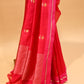 RANI PINK CHANDERI HANDWOVEN SILK SAREE