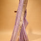 LILAC CHANDERI HANDWOVEN SILK SAREE