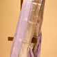 LILAC CHANDERI HANDWOVEN SILK SAREE