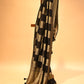 BLACK CHANDERI HANDWOVEN SILK SAREE