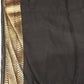BLACK CHANDERI HANDWOVEN SILK SAREE