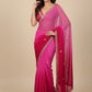 PINK SHADED CHIFFON SAREE EMBELLISHED WITH GOTA PATTI & MIRROR FOIL WORK - Kothari Sons