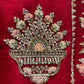 RED PURE SILK HAND EMBROIDERED BRIDAL WEDDING LEHENGA WITH DOUBLE DUPATTA ( DELIVERY IN 45 DAYS )