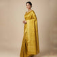 MUSTARD YELLOW GEORGETTE ZARI JACQUARD SAREE BY SIDDHAIKA