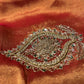 MAROON TISSUE SAREE WITH ZARDOZI & BEADS EMBROIDERY