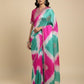 PURE SILK TIE-DYE SAREE WITH READYMDE BLOUSE EMBELLISHED WITH GOTA PATTI WORK - Kothari Sons