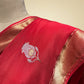 RED COLOUR PLANT-BASED SILK SAREE WITH ZARI WORK