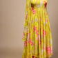 PISTA GREEN FLORAL ORGANZA SUIT