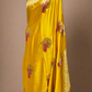 MUSTARD COLOUR SATIN BANARASI SAREE