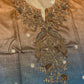 SILK SHADED UNSTITCHED SUIT SET EMBELLISHED WITH ZARDOZI WORK (DELIVERY IN 20 DAYS)