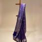 RUSSIAN VIOLET COLOUR PURE KANJIVARAM SILK SAREE