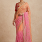SHADED CHIFFON GOTA PATTI WORK EMBROIDERED SAREE WITH READYMADE BLOUSE - Kothari Sons