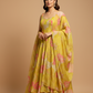 PISTA GREEN FLORAL ORGANZA SUIT