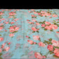 AQUA BLUE PURE DIAMOND CHIFFON SAREE