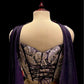 PURPLE CHINON PALAZZO PANT WITH BEADS & CUTDANA EMBELLISHED CORSET BLOUSE AND DUPATTA