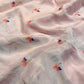 BABY PINK COLOUR PRINTED CHIFFON SAREE WITH CHINON BLOUSE - Kothari Sons