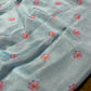 PASTEL BLUE COLOUR CHIFFON FLORAL PRINTED SAREE WITH CHINON BLOUSE ( DELIVERY IN 30 DAYS ) - Kothari Sons