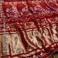 RED COLOUR DOLA SILK GHARCHOLA SAREE EMBELLISHED WITH GOTA PATTI WORK