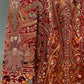 MAROON COLOUR GEORGETTE HAND EMBROIDERED JACKET EMBELLISHED WITH AARI & ZARI WORK ( DELIVERY IN 40-50 DAYS )
