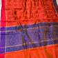 ORANGE COLOUR CHANDERI COTTON SAREE