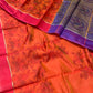 ORANGE COLOUR CHANDERI COTTON SAREE