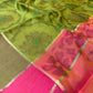 GREEN COLOUR CHANDERI COTTON SAREE