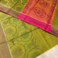 GREEN COLOUR CHANDERI COTTON SAREE