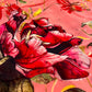 PEACH COLOUR FLORAL PRINTED CHINON SAREE WITH PRINTED BLOUSE - Kothari Sons