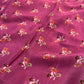 ROUGE PINK COLOUR CHINON FLORAL PRINTED SAREE WITH PRINTED BLOUSE - Kothari Sons